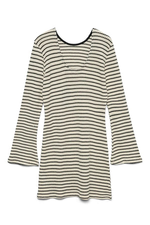 Ohia korte jurk - berkenzwart