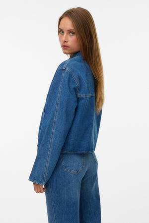 Aura spijkerjack - medium blauw denim