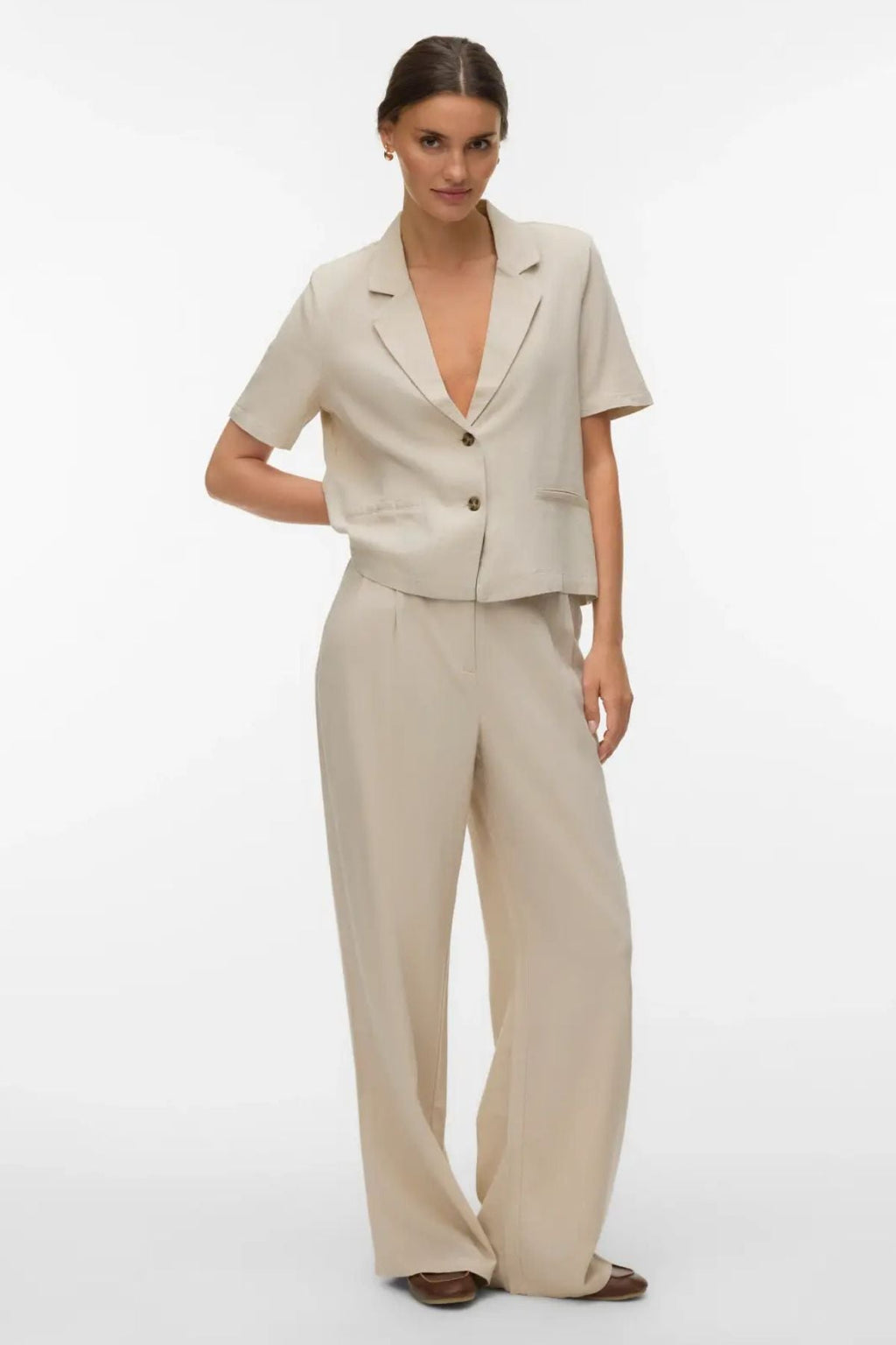 Mymilo korte blazer - zilveren voering