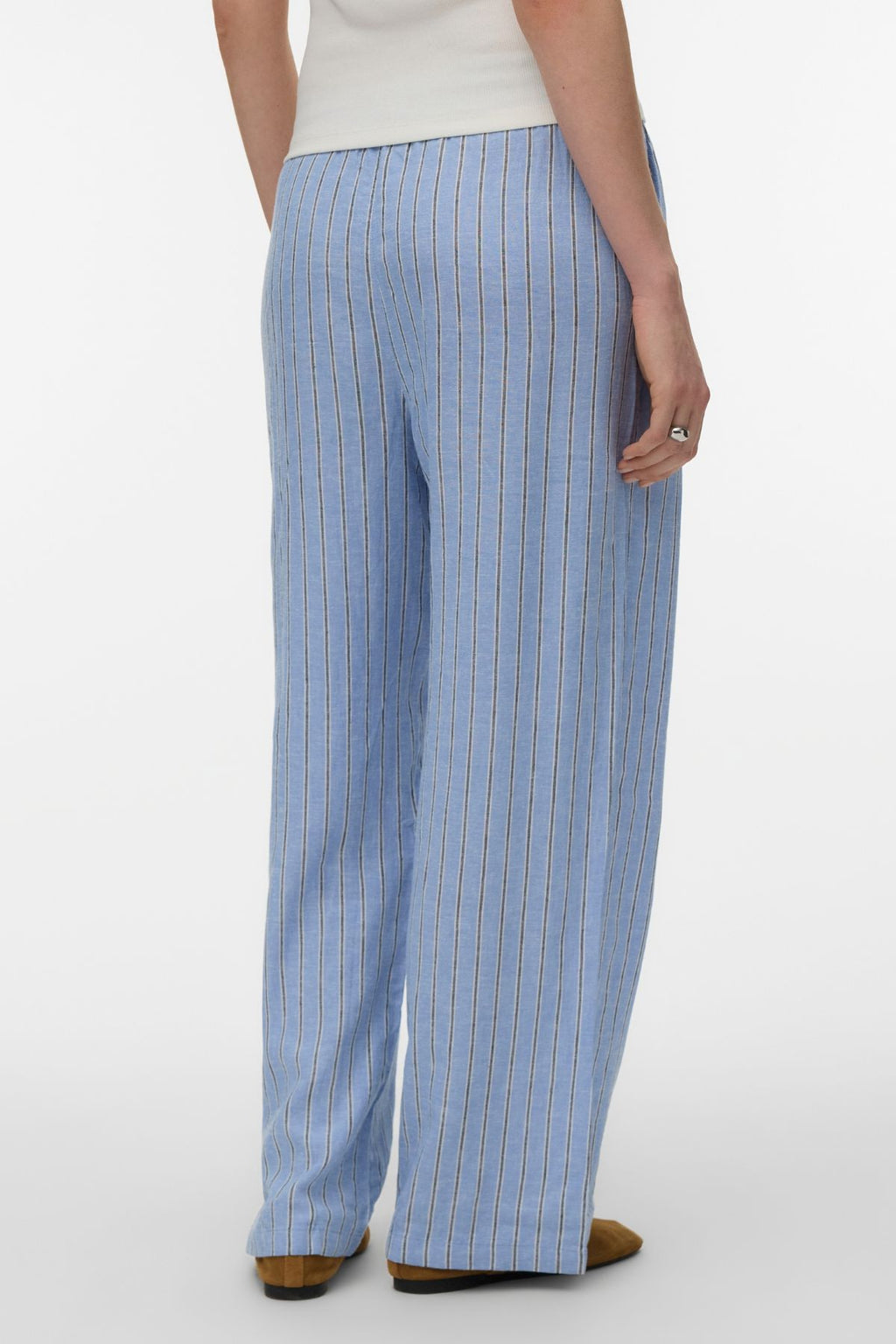 Linn HW Pants - Korenbloemblauw-Liva marineblauwe blazer