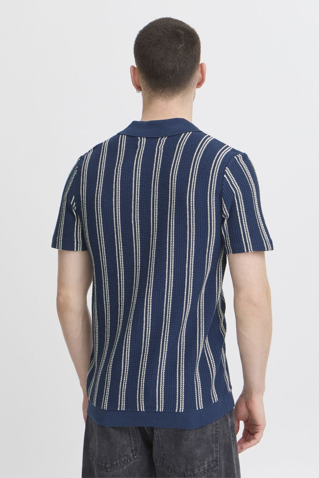 Gestreepte pullover - blauw