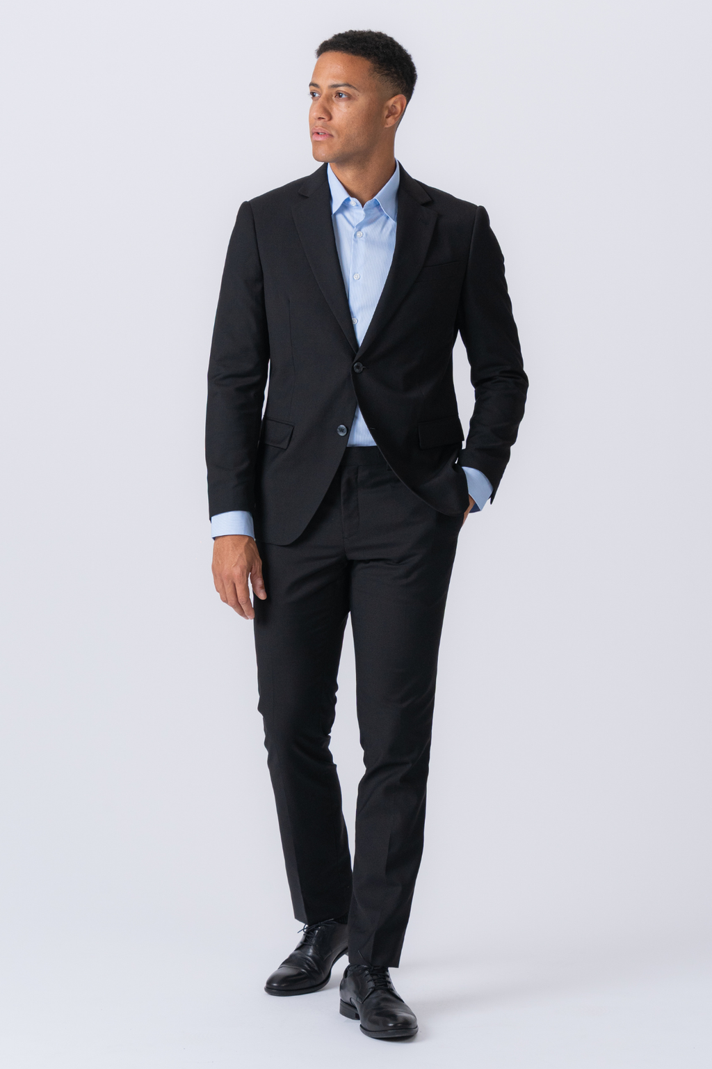 Premium Single -breasted blazer - zwart