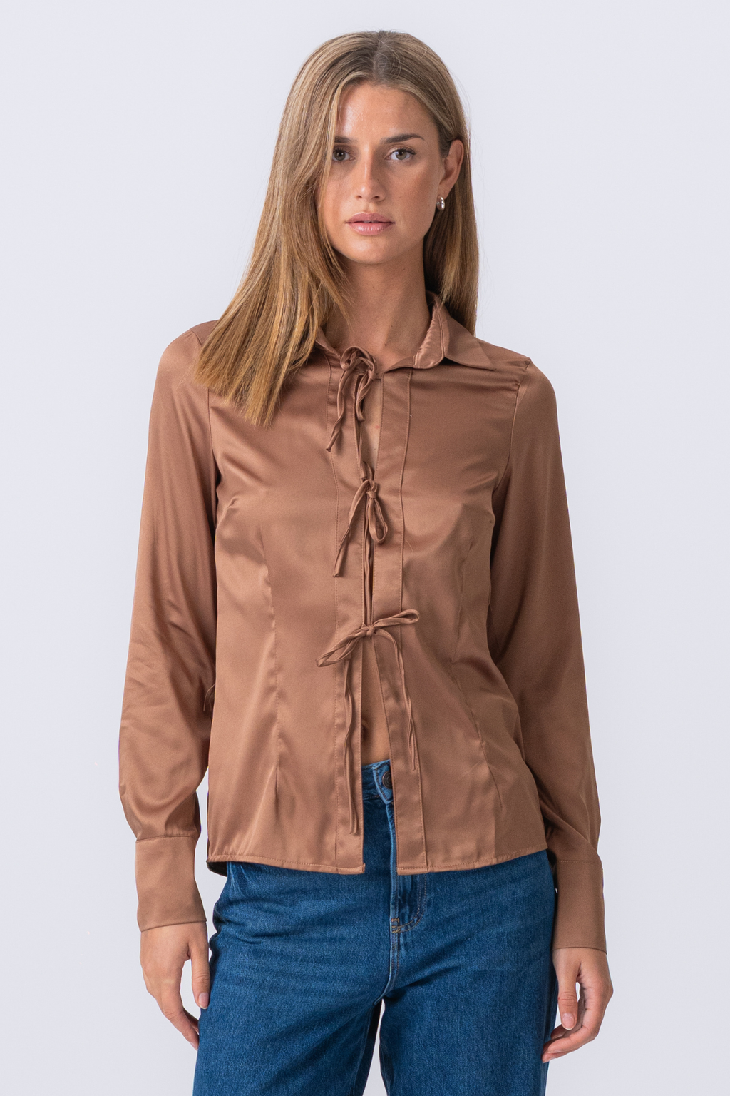 Lucy Tie -shirt - bruin