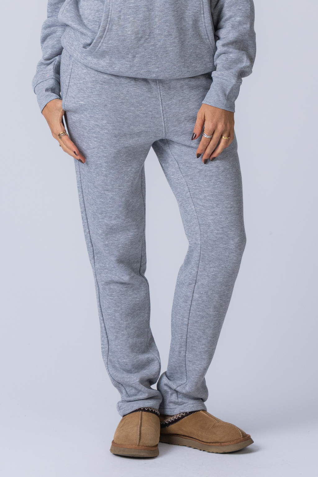 Essential joggingbroek - grijs gemêleerd