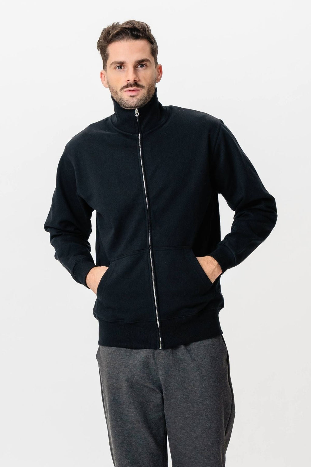 Sweatshirt Zip - Black