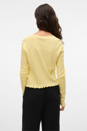 Isa O -Neck Cardigan - Anise Flower