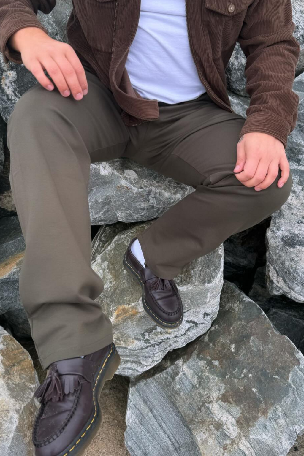 Performance Pants Wide - Legergroen