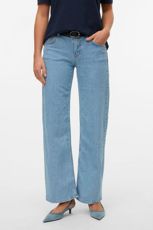 Alexis low taille denim jeans - lichtblauwe denim