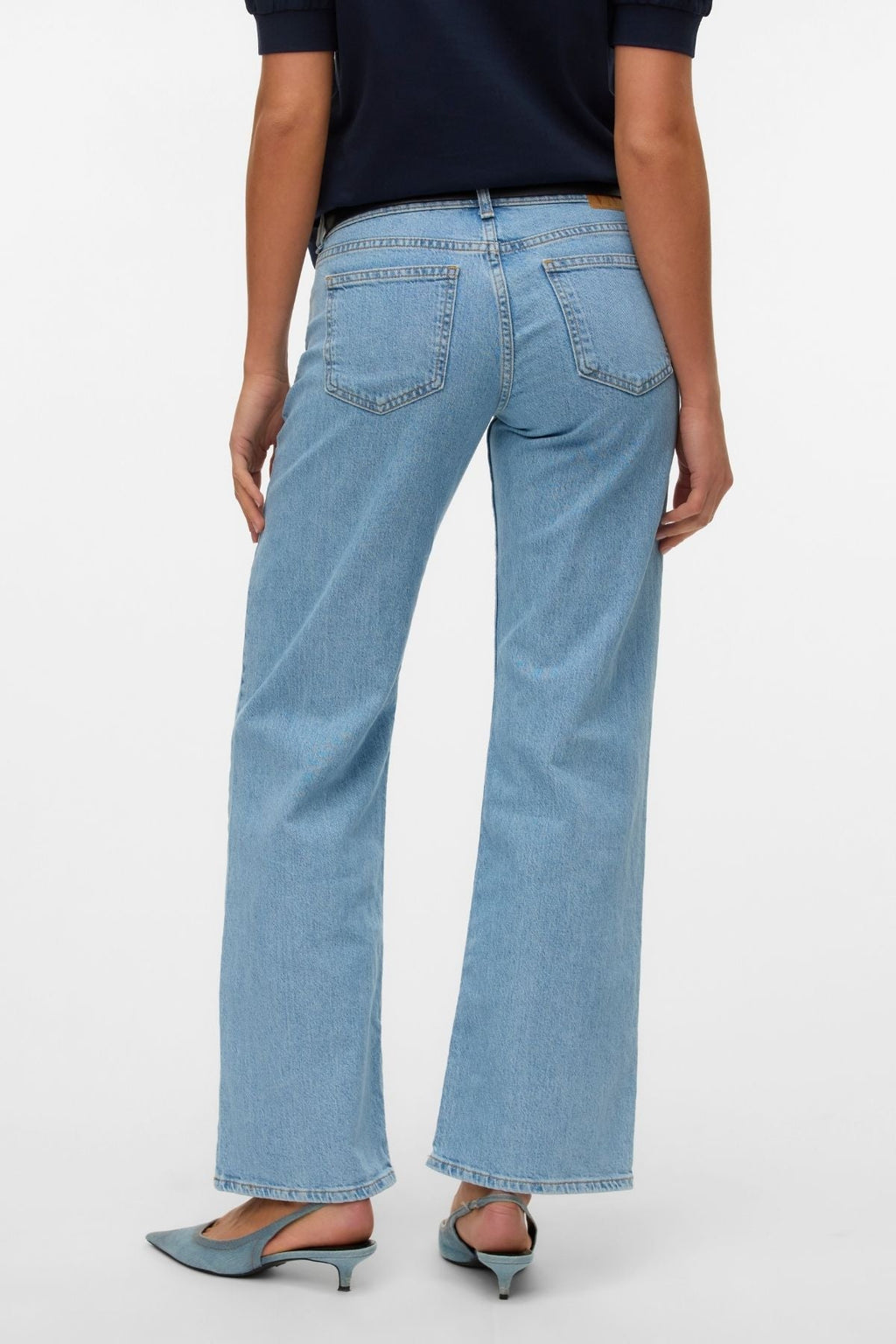 Alexis low taille denim jeans - lichtblauwe denim