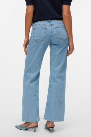 Alexis low taille denim jeans - lichtblauwe denim