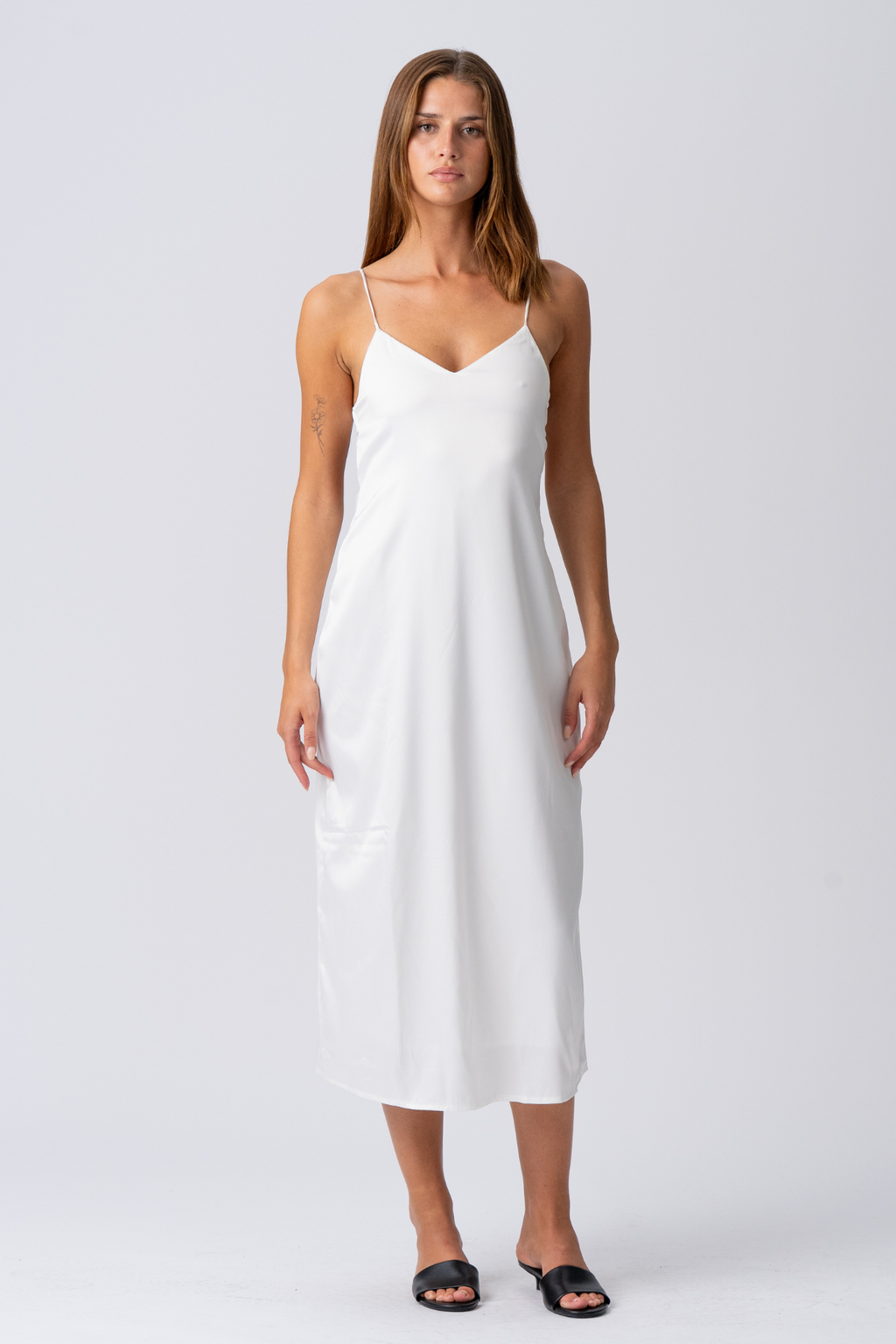 Elina Strap Dress - White