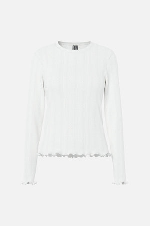 Marie O-Neck Poin Top - Cloud Dancer