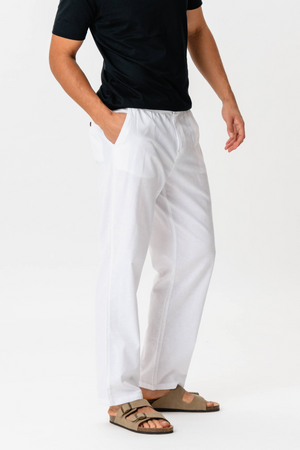 Linen Pants - White