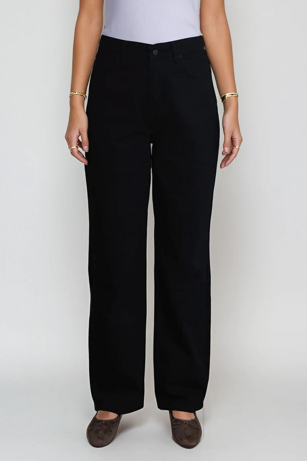 Nora Regular Jeans - Black gewassen