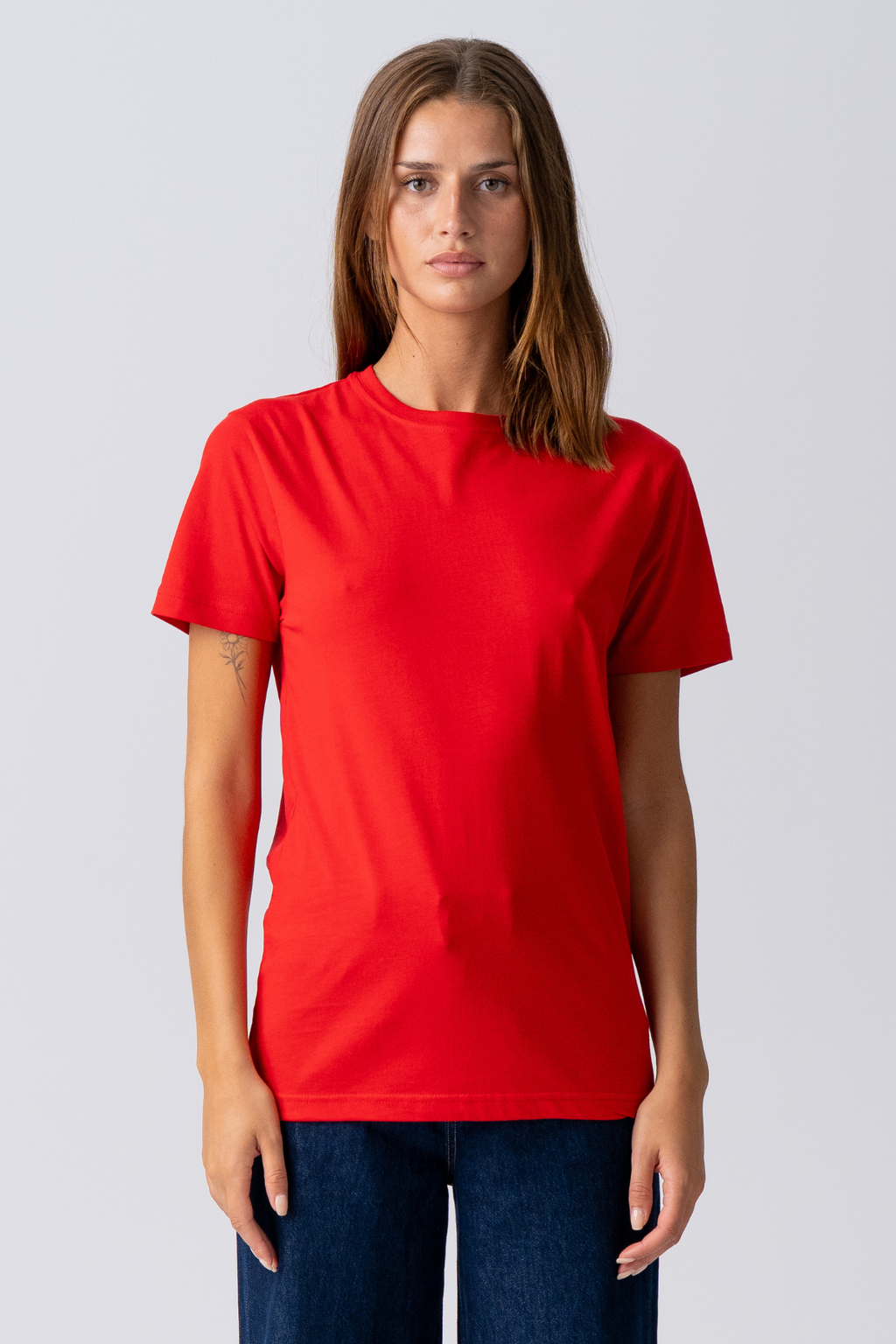 Basic Licht T -shirt - rood
