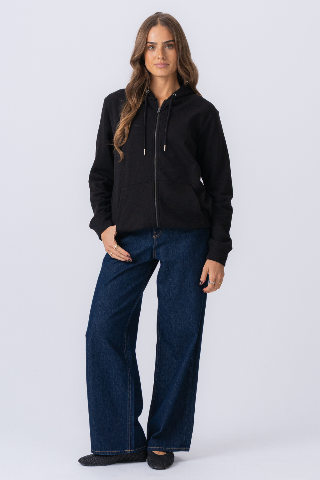 Zip Hoodie - Zwart