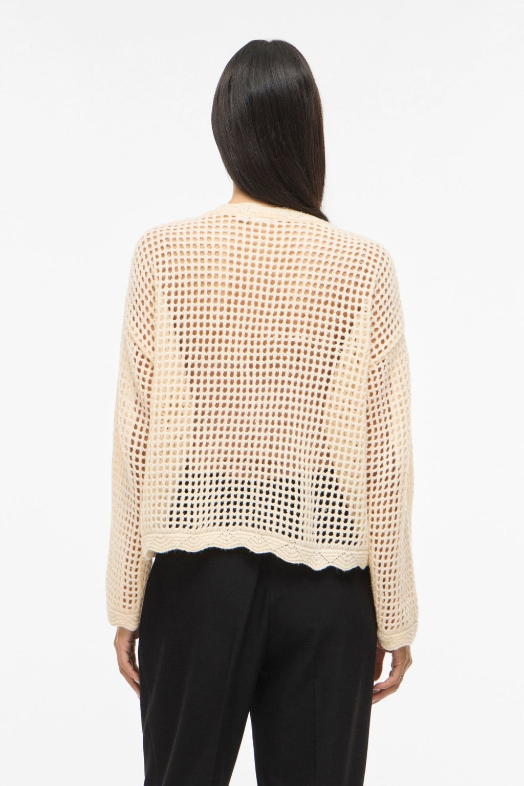 Enny Bloemen Gebreid Vest - Berken