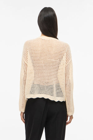 Enny Bloemen Gebreid Vest - Berken