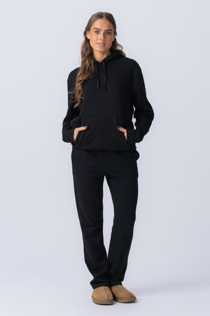Essential sweatset met capuchon voor dames - zwart