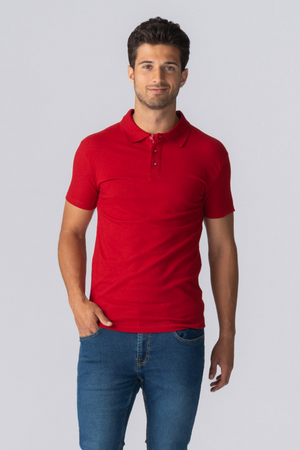 Muscle Polo shirt - rood