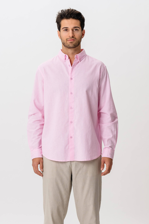Linen Shirt - Light Red