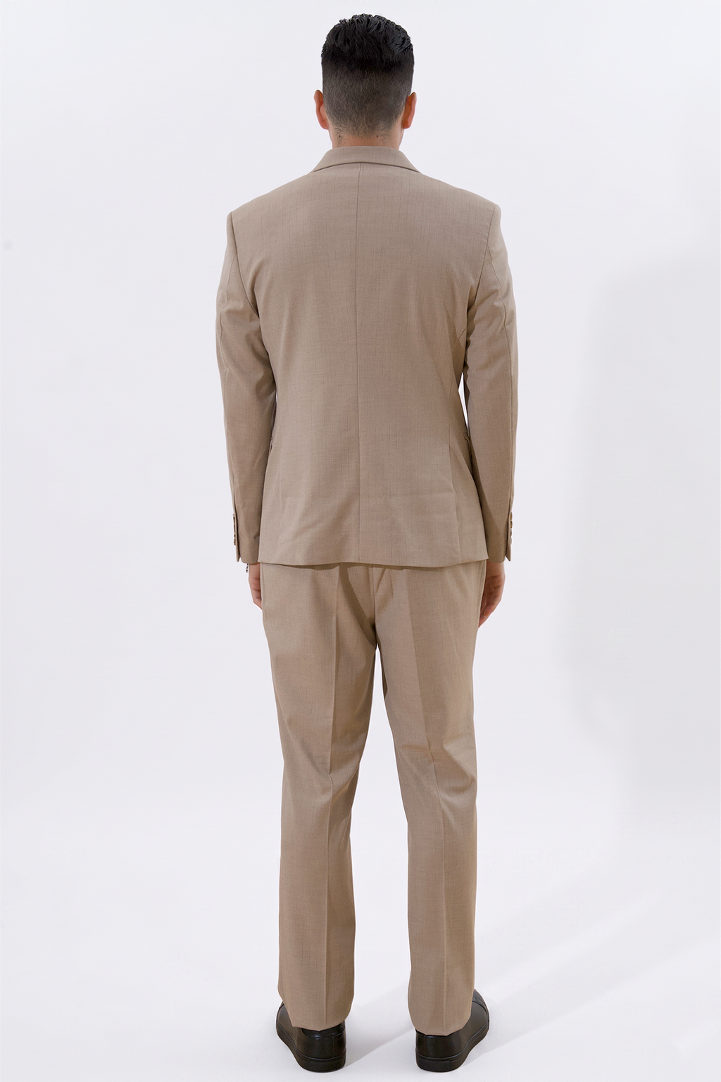 Klassieke blazer - beige gemêleerd
