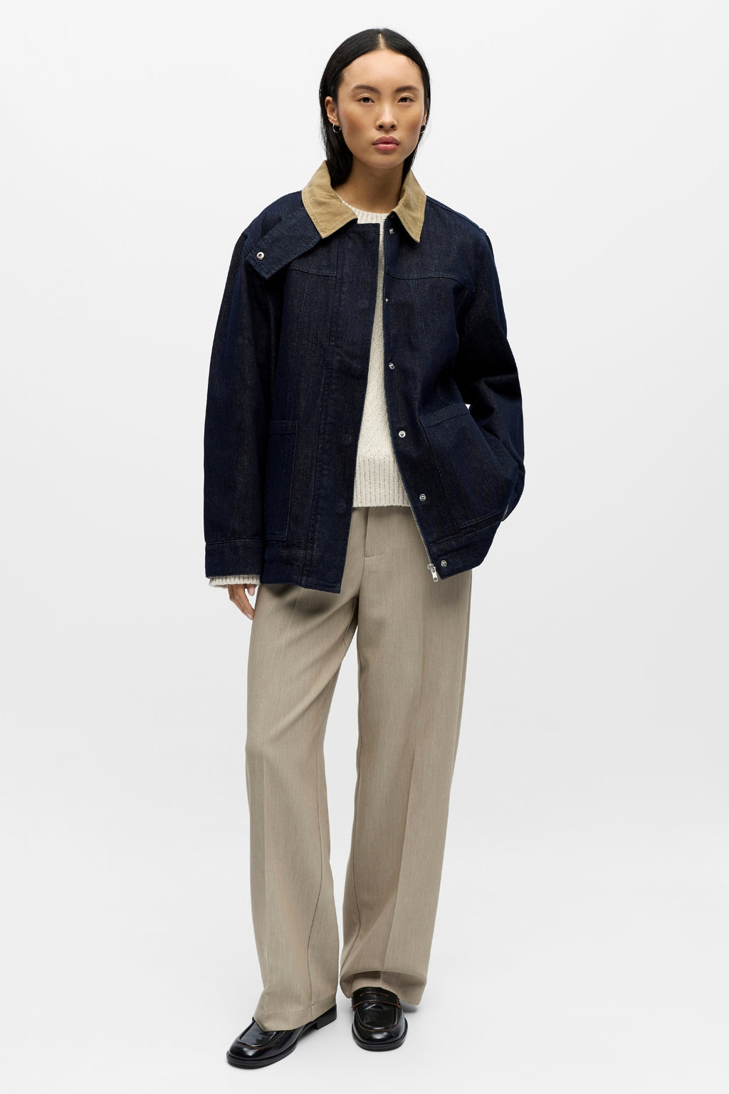 Sirenna Denim Jacket - Dark Blue Denim