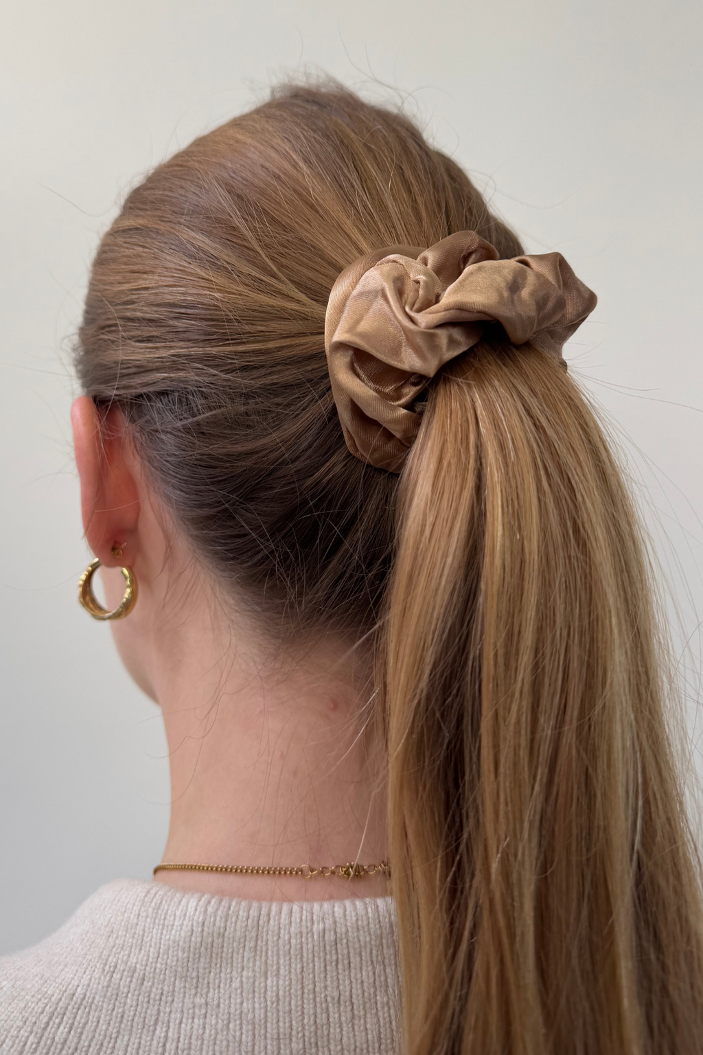 Scrunchie - lichtbruin
