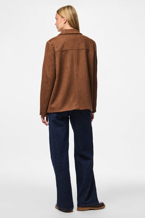 Rakel geborstelde bovenkledingblazer - Downtown Brown