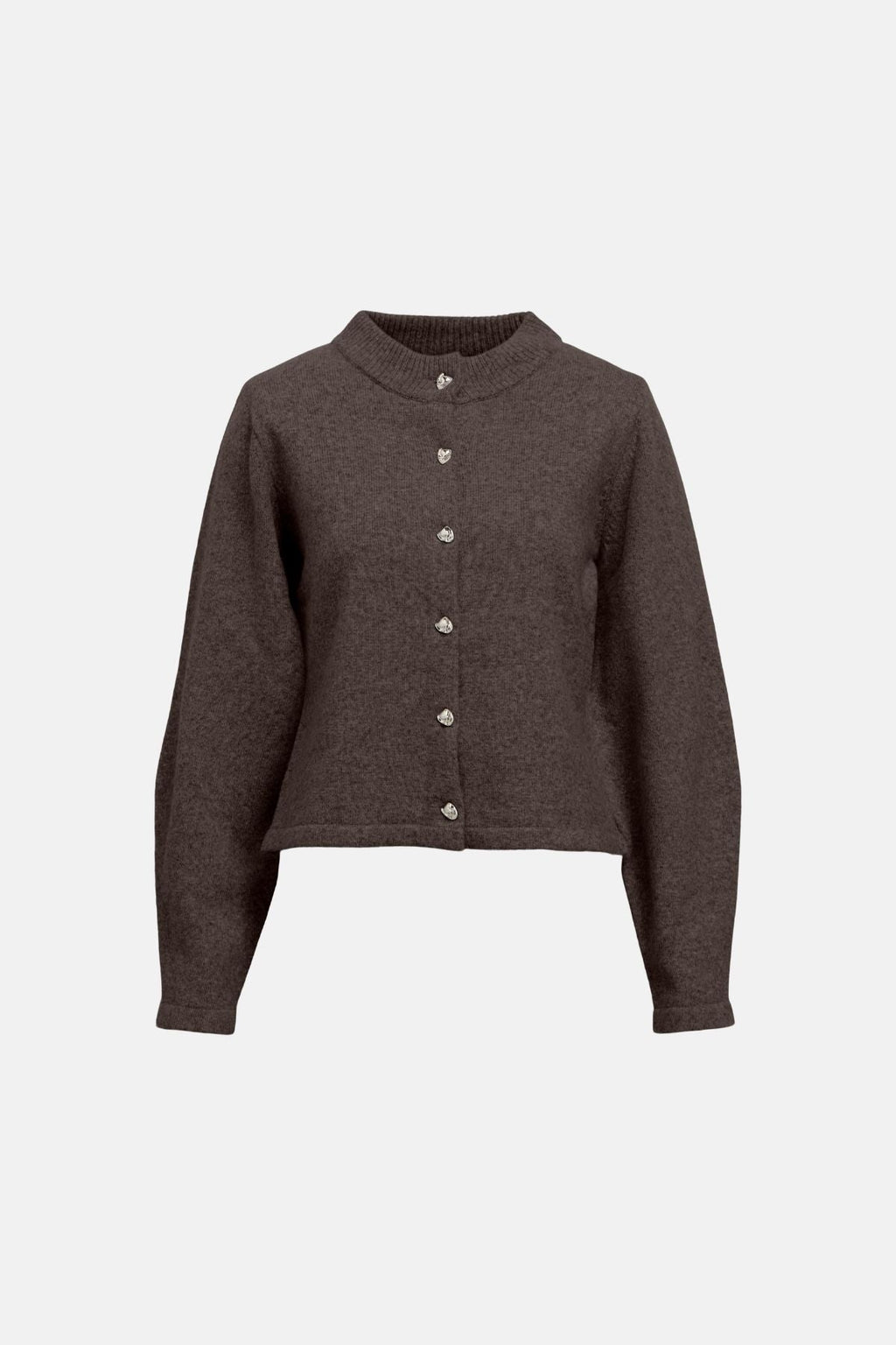 Zari Knit Cardigan - Seal Bruin Melange