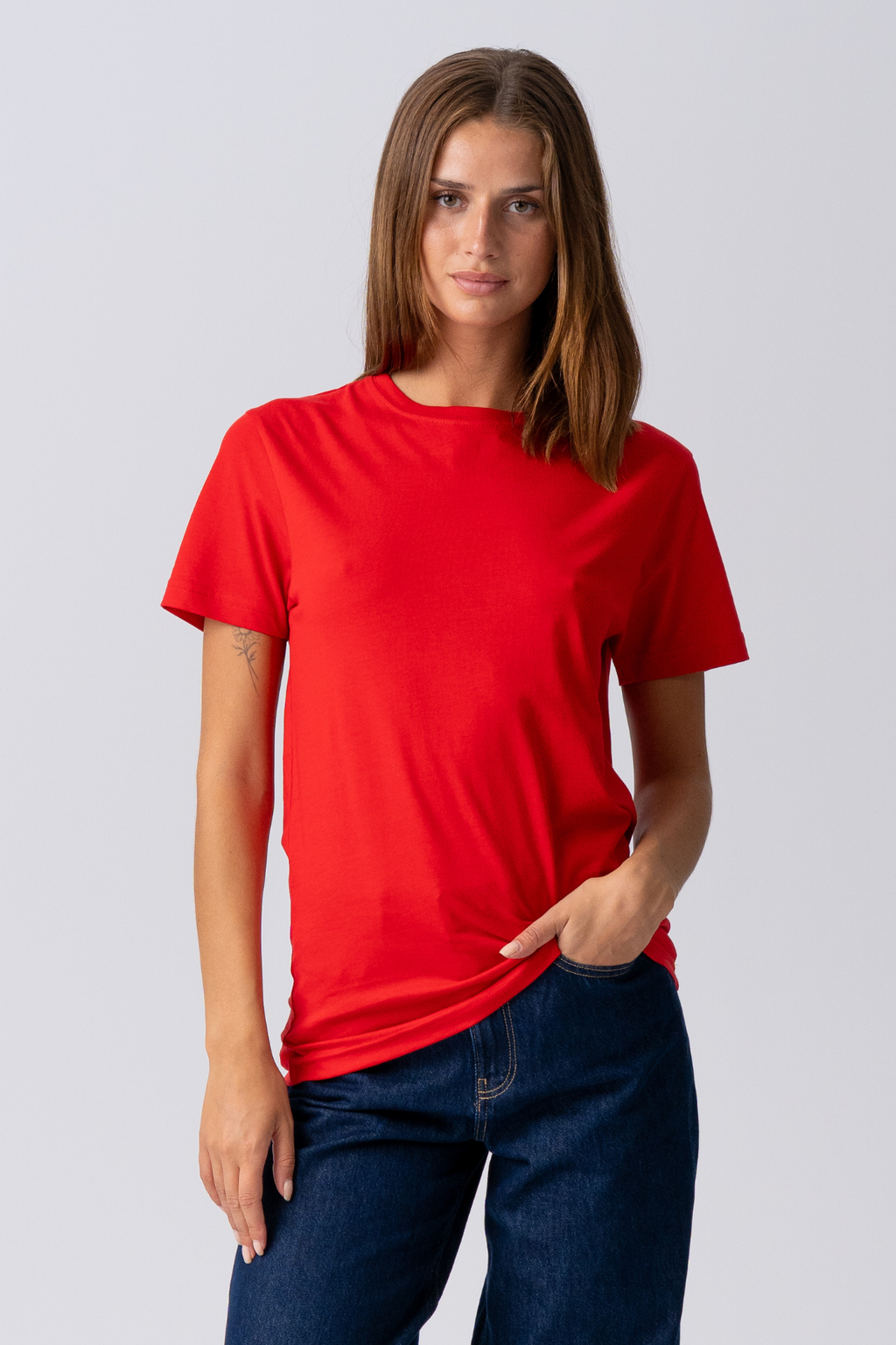 Basic Licht T -shirt - rood