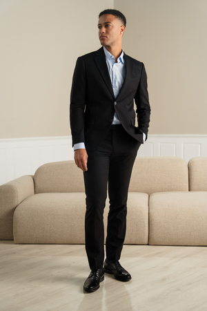 Premium Single -breasted blazer - zwart