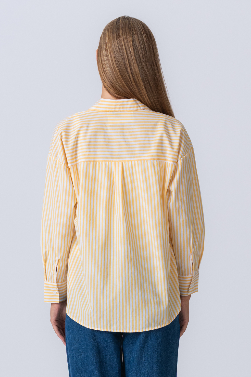 Layla gestreepte shirt - geel