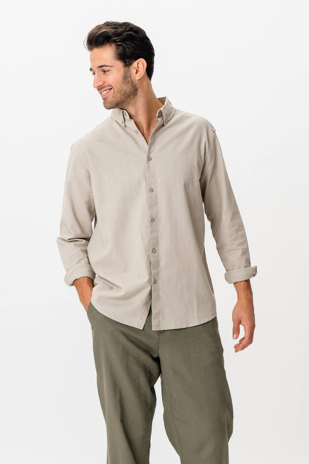 Linen Shirt - Sand