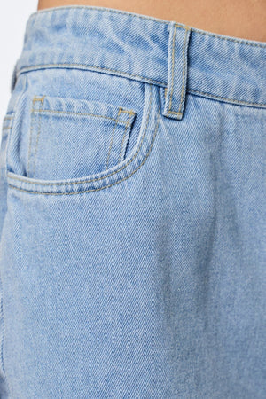 ABBI Shorts - Lichtblauwe denim