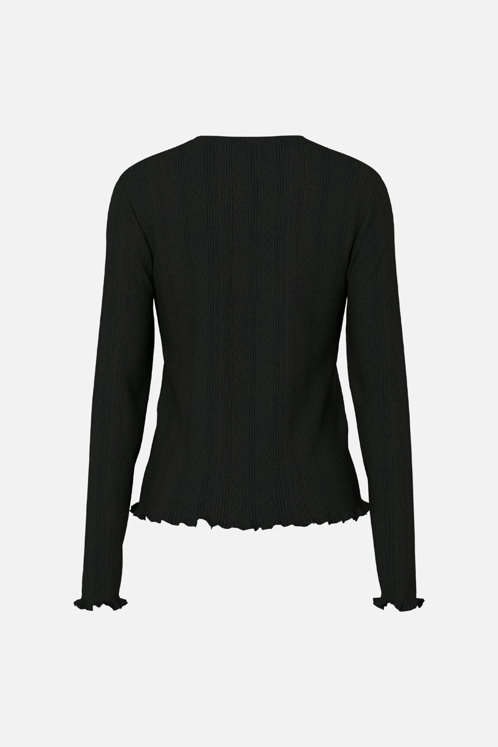Marie O-Neck Poin Top - Black