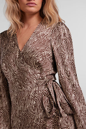 Juliet Wrap Kjole - Chicory Coffee