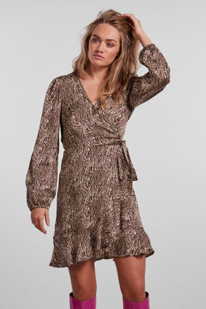 Juliet Wrap Kjole - Chicory Coffee