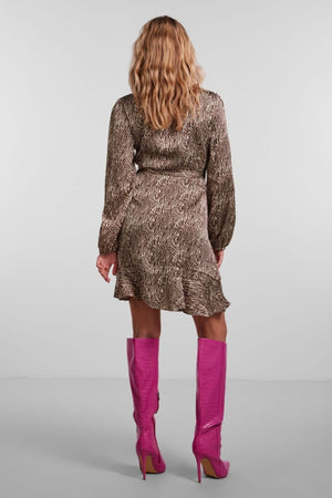 Juliet Wrap Kjole - Chicory Coffee
