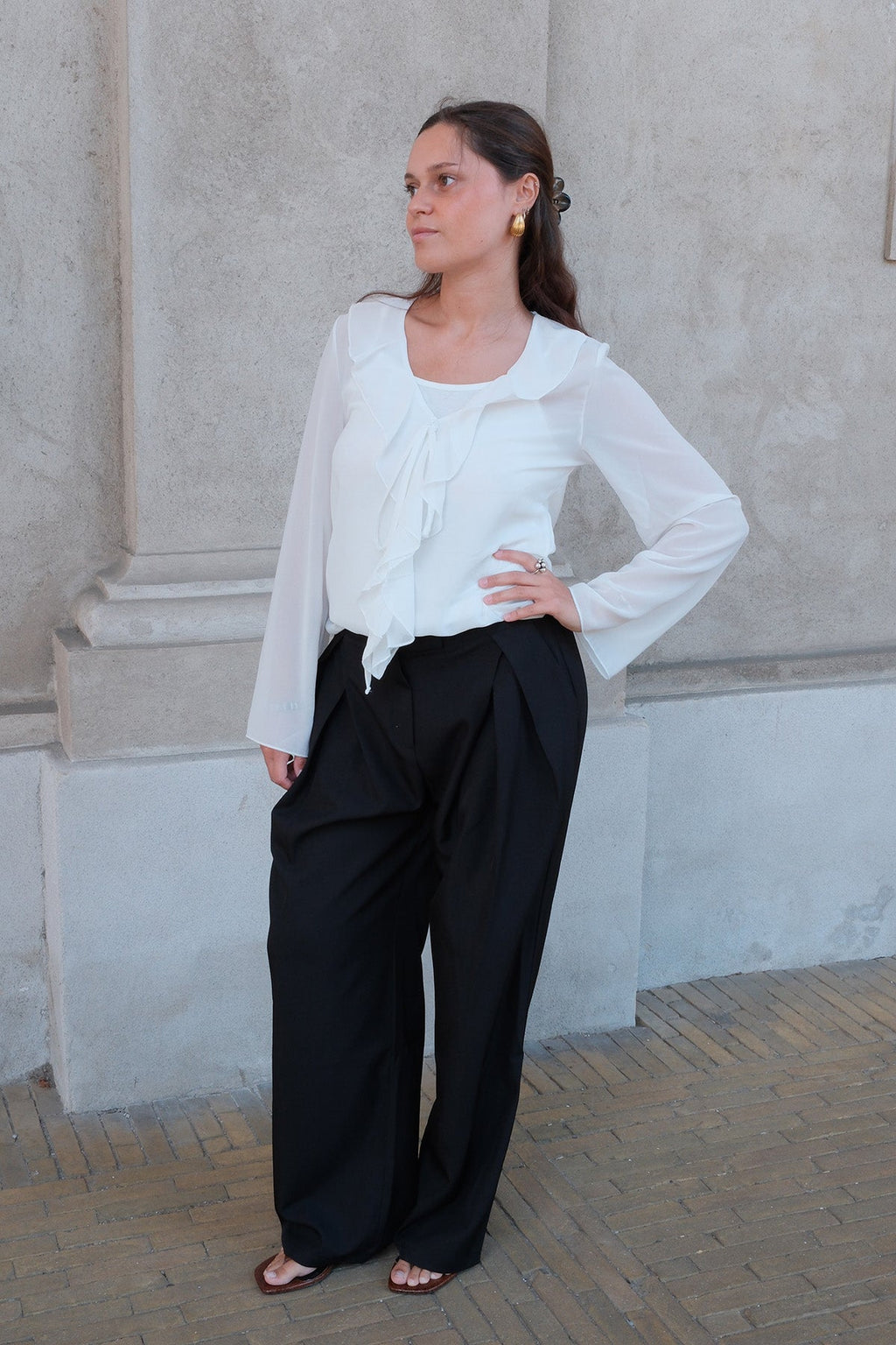 Alba Blouse - Gebroken Wit
