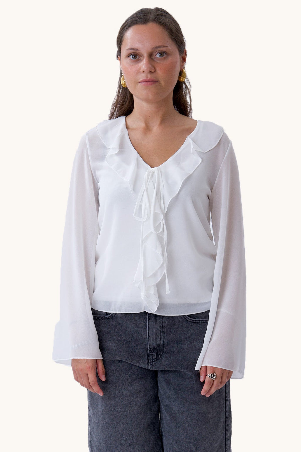 Alba Blouse - Gebroken Wit