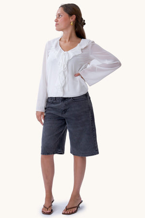 Alba Blouse - Gebroken Wit
