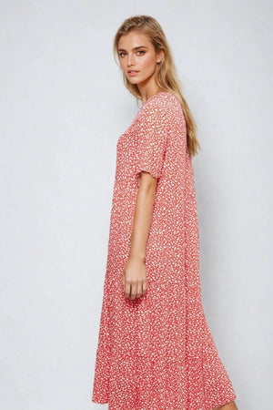 Anna Midi Dress - Rood