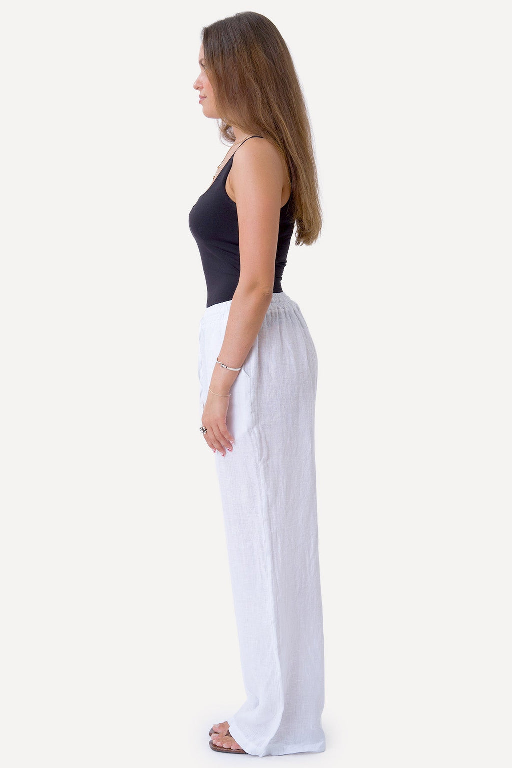 Astrid Linnen Pants - Wit