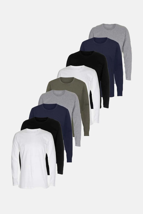 Basic T-shirt met lange mouwen - Package Deal (9 pcs.)