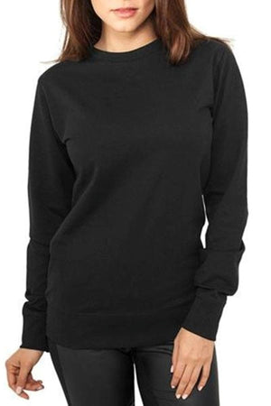 Basic Crewneck - Black (vrouwen)
