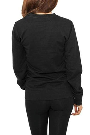 Basic Crewneck - Black (vrouwen)