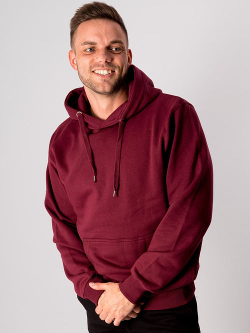 Basic Hoodie - Bourgondië rood