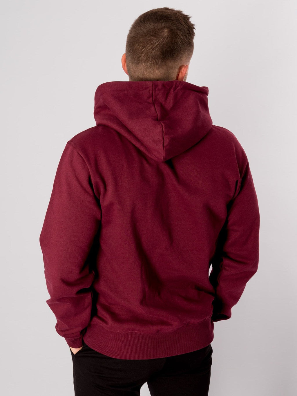 Basic Hoodie - Bourgondië rood