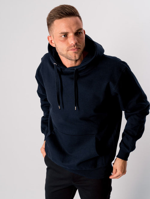 Basic Hoodie - Dark Navy - TeeShoppen - Blå